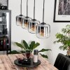 Lauden Pendant Light glass 15 cm clear, Smoke-coloured, 4-light sources