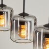 Lauden Pendant Light glass 15 cm clear, Smoke-coloured, 5-light sources