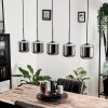 Lauden Pendant Light glass 15 cm chrome, Smoke-coloured, 5-light sources