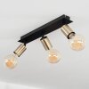 Laharie Ceiling Light antique brass, black, 3-light sources