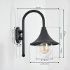 Brilliant Berna outdoor wall light transparent, 1-light source