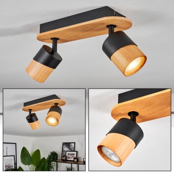 Blondo Ceiling Light Ecru, black, 2-light sources