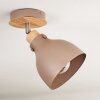 Brunnen Ceiling Light brown, Wood like finish, Taupe, 1-light source
