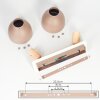 Brunnen Ceiling Light brown, Wood like finish, Taupe, 2-light sources