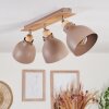Brunnen Ceiling Light brown, Wood like finish, Taupe, 3-light sources