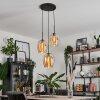 Vevino Pendant Light glass 20cm Amber, 3-light sources