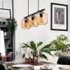 Lauden Pendant Light glass 15cm Amber, 3-light sources
