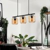 Lauden Pendant Light glass 15cm Amber, 3-light sources