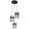 Globo GORLEY Pendant Light black, 3-light sources