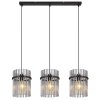 Globo GORLEY Pendant Light black, 3-light sources
