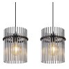 Globo GORLEY Pendant Light black, 3-light sources