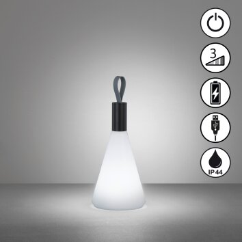 FHL easy Prian Table lamp LED black, 1-light source