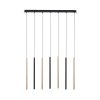 Paul Neuhaus FLUTE Pendant Light LED black, 7-light sources