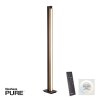 Paul Neuhaus PURELINES Floor Lamp LED Ecru, 1-light source, Remote control