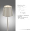 Leuchten Direkt EURIA Table lamp LED grey, 1-light source