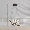 Globo GROUNI Pendant Light LED titanium, 1-light source, Remote control