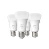 Philips Hue Set of 4 E27 LED 9 Watt 2700 Kelvin 800 Lumen