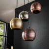 Print Pendant Light brown, black, 6-light sources