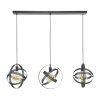 Cosmos Pendant Light anthracite, 3-light sources