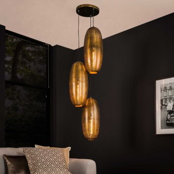 Cosmic Pendant Light Antique, 3-light sources