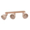 Eglo ARRECIFE Ceiling Light Wood like finish, matt nickel, 3-light sources