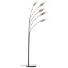 Brilliant Glasini Floor Lamp black, 5-light sources