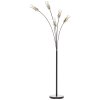 Brilliant Glasini Floor Lamp black, 5-light sources