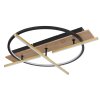 Globo BEATRIX Ceiling Light LED Wood like finish, black, 2-light sources