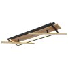 Globo BEATRIX Ceiling Light LED Wood like finish, black, 2-light sources