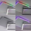 Leuchten Direkt RENDA Ceiling Light LED silver, 2-light sources, Remote control, Colour changer