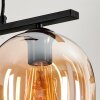 Vevino Pendant Light glass 20cm Amber, 3-light sources