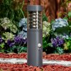 Dakar pedestal light anthracite, 1-light source, Motion sensor
