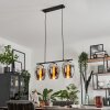 Vevino Pendant Light glass 20cm chrome, Smoke-coloured, 3-light sources