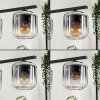 Lauden Pendant Light glass 15cm clear, Smoke-coloured, 4-light sources