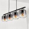 Lauden Pendant Light glass 15cm clear, Smoke-coloured, 4-light sources