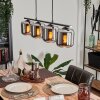 Lauden Pendant Light glass 15cm Smoke-coloured, 4-light sources