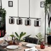 Lauden Pendant Light glass 15cm Smoke-coloured, 4-light sources