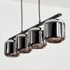 Lauden Pendant Light glass 15cm Smoke-coloured, 4-light sources