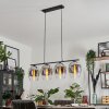 Vevino Pendant Light glass 20cm chrome, clear, Smoke-coloured, 4-light sources