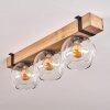 Montgomery Ceiling Light glass 15cm Ecru, black, 3-light sources