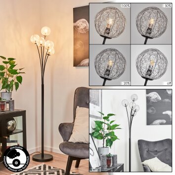 Bernado Floor Lamp black, 5-light sources