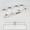 Tibro Ceiling Light silver, white, 4-light sources