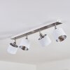 Tibro Ceiling Light silver, white, 4-light sources