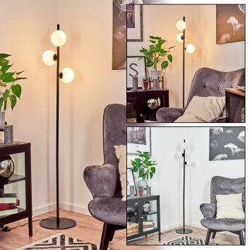Remaisnil Floor Lamp black, 3-light sources