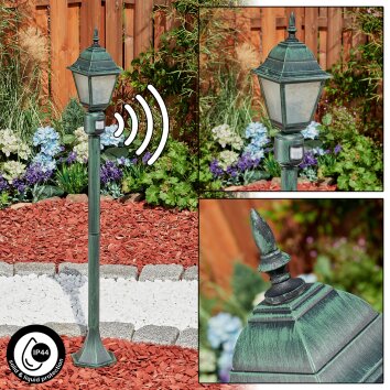 Naofe path light green, black, 1-light source, Motion sensor