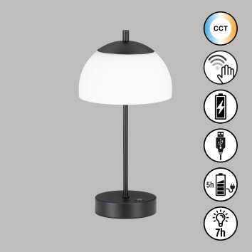FHL easy Riva Table lamp LED black, 1-light source