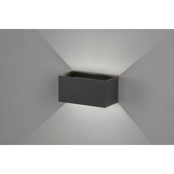 Fischer & Honsel Wallo Wall Light LED black, 4-light sources