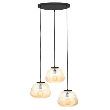 Brilliant Kaizen Pendant Light black, 3-light sources