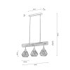 Jobson Pendant Light Ecru, 3-light sources