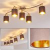 Glane Ceiling Light matt nickel, 5-light sources
